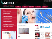 Tablet Screenshot of aerosurgical.net